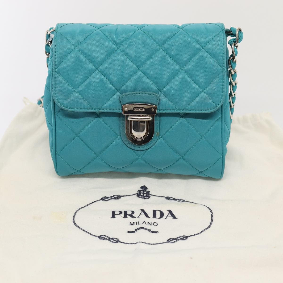 Prada Pushlock Chain Flap Bag